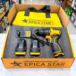 Epica Star 18V Cordless Drill EP-10184 - Lithium Battery, LED Light