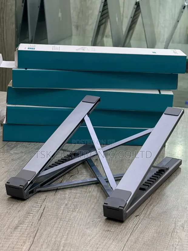 HUB-M62 Foldable Adjustable Laptop Stand with USB Hub - 1