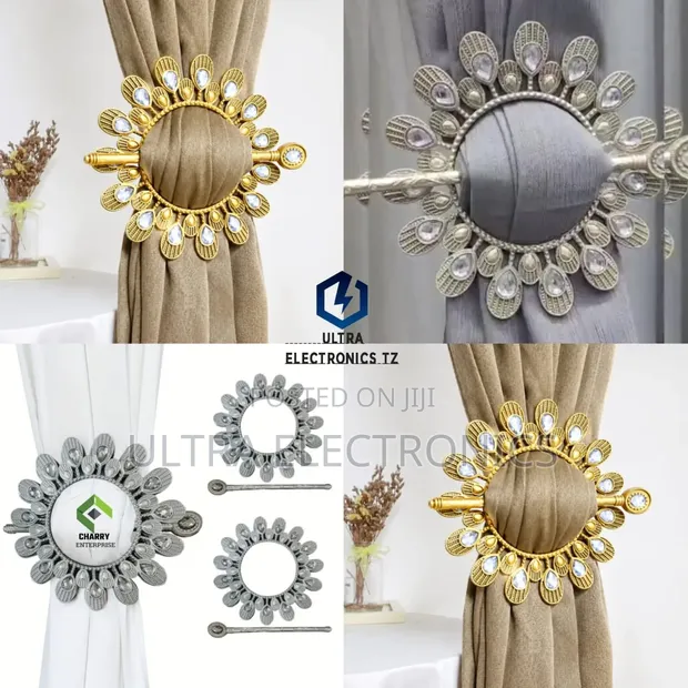 Attractive Classic Curtain Clips Tiebacks (Set of 2) - 1