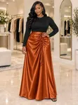 Brand New Silk Skirt - Multicolor - 2