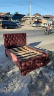 Sofa Bed 4/6 Rangi ya Chocolate - 1