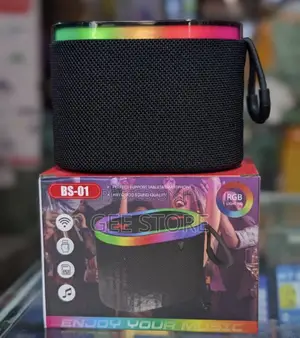 BS-01 Spika Portable Isiyo na Waya yenye Mwanga wa RGB