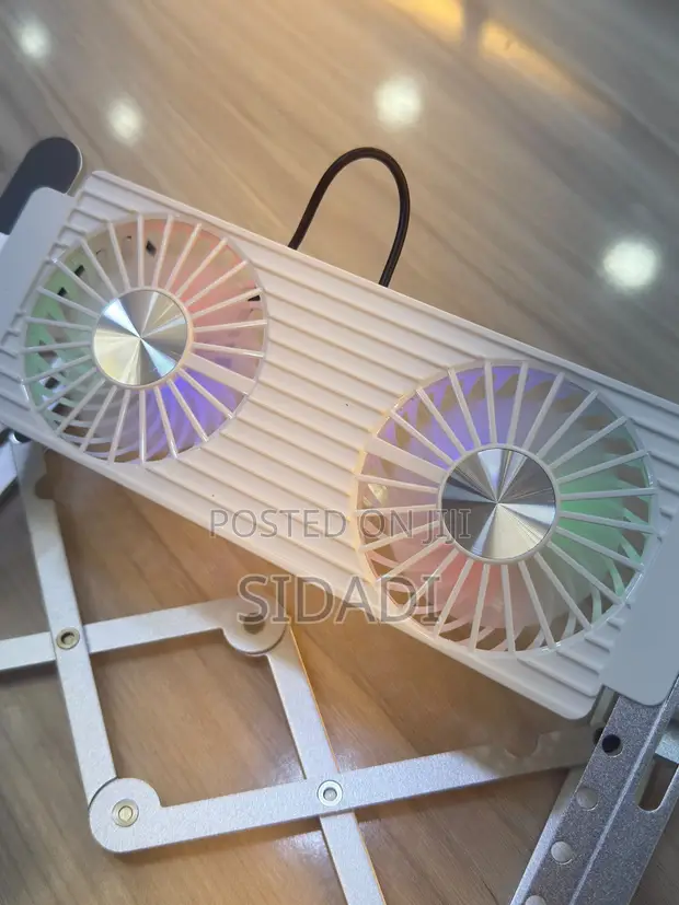 2-Fan Adjustable Laptop Cooling Pad with Stand - 1