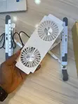 Kipozaji cha Laptop Kinachoweza Kurekebishwa chenye Feni 2 na Standi - 3