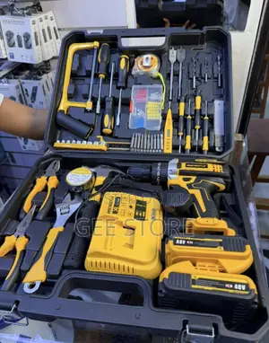Cordless Power Drill Combo Kit with Hard Carry Case