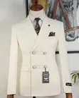Suti ya Ricardo 'Tailored Look' Rangi ya Cream - 1