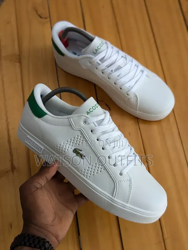 Vatu vya Wanaume Lacoste vya Ngozi/Sneakers - Vipya Kabisa - 1