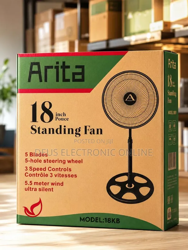 Arita Black Floor Fan CTN 97000 - 1