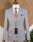 Suti ya Premium 3-Piece Joselino Uturuki - Grey Mwepesi - 3