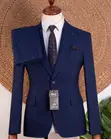 Premium 3-Piece Turkey Suit - Navy Blue - Joselino - 2