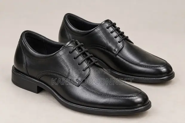 Viatu Rasmi vya Clarks vya Ngozi Nyeusi vya Derby - 1