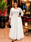 Premium Turkey Classy Dress - Wine/Burgundy - 2