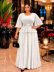 Premium Turkey Classy Dress - Wine/Burgundy - 3