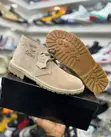 Bata Safari Boots - Suede Leather - Beige/Khaki - 1