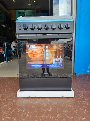Midea Standing Cooker - 3 Gas Burners, 1 Electric, Oven