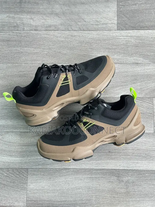 Ecco Black Beige Trail Sneakers - 1