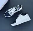 Santoni Sneakers za Rangi ya Beige na Navy za Chini - 5