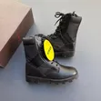 Khaki Military Combat Boots - Brand New - 5