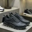 Perforated Leather Lace-up Sneakers - 3