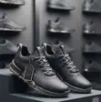 Perforated Leather Lace-up Sneakers - 4