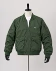 JEEP Bomber Jacket Nyeusi ya Kufungua kwa Zip - 3