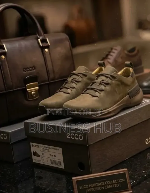 New Quality Leather Sneakers - Brown - 1