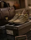 New Quality Leather Sneakers - Brown - 1