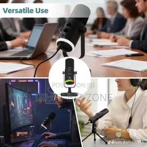 USB RGB Dynamic Microphone 2-in-1