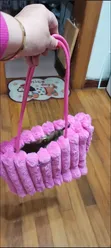 Set Mpya ya Kofia na Bag yenye Muundo wa Mikunjo - 5