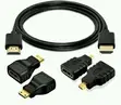 Kifurushi cha Kebo za HDMI 3-in-1 (HDMI hadi HDMI, Mini HDMI, Micro HDMI) - 3