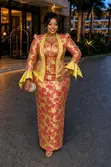 Luxury Damask Jacquard 3-Piece Set - Skirt, Top & Blazer - 4