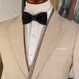 Suti ya Ricardo Martinez ya Wanaume ya Kawaida ya Rangi ya Beige - Ukubwa 42/28 hadi 60/48 - 1
