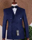 Joselino Stoned Suit - Navy Blue - 3