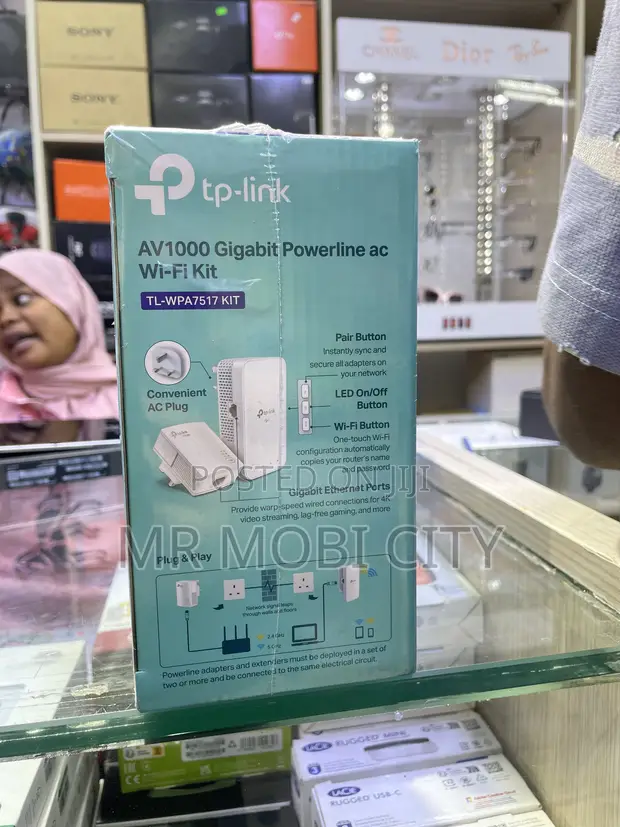 TP-Link AV1000 Gigabit Powerline AC Wi-Fi Kit - 1