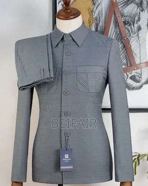 Fernando Brand Light Grey Kaunda Suit - Brand New