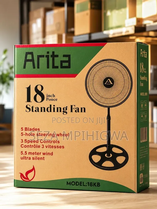 Arita 18-Inch Standing Fan - 1