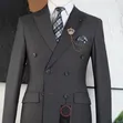Bagozza Men's Cotton Suit - Gray - 2