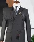 Bagozza Men's Cotton Suit - Gray - 3