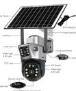 CCTV Solar Camera with Double Lens - 1