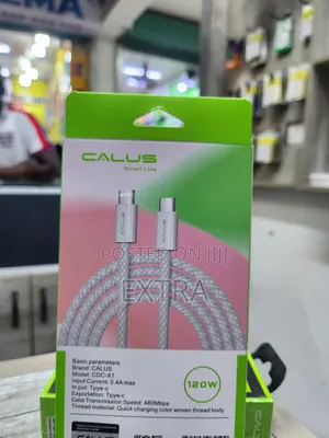 Calus USB-C to USB-C Cable (1m, White)