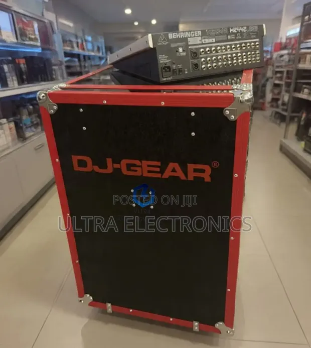 DJ Gear Flight Case Music Rack Box 14U Heavy Duty - 1