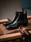 De'rossi Brand Italian Leather Chelsea Boots - 1