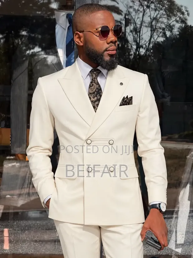 Cream Stylish Suits - Big Brands - 1