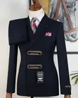 Dark Blue Gold Button Suits - Brand New - 3
