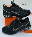 Nike Air Sneakers - Black & Metallic Red - 5