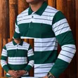 Ralph Lauren Brown & White Striped Long-Sleeve Polo Shirt - 5