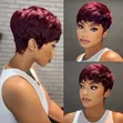 Wig Fupi za Pixel - Semi Human & Original Human Hair - 1