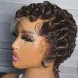 Wig Fupi za Pixel - Semi Human & Original Human Hair - 4