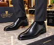 Vatu vya Ngozi vya Wanaume J.M. Weston Oxford - Brown/Black - 2