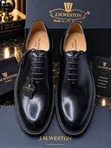 Vatu vya Ngozi vya Wanaume J.M. Weston Oxford - Brown/Black - 4